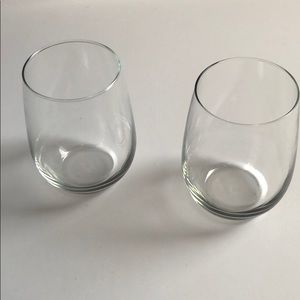 Glass Stemless goblets